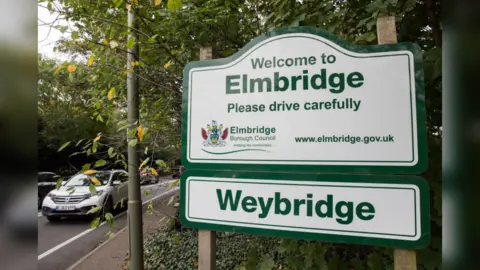 Sign for Elmbridge