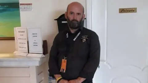 HAYLEY HOOK Hotel security guard