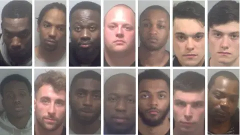 Kent Police Top row (L-R): Darren Myers, Aaron Mayers, Nana Danquah, Lee George Baker, Nyake Alieu, Jake Jenks, Conner Miller. Bottom row: Ahmed Ali, Brady Dewson, John Smillie, Faisal Issah, Jheryl Long, Glenn Kenny, Junior Tamakloe