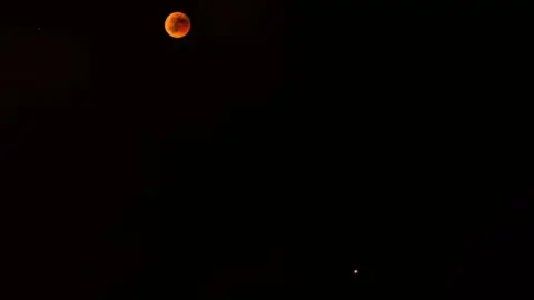 Graham Eva The lunar eclipse and Mars viewed from Spain