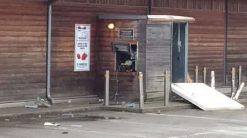 Cash machine damage