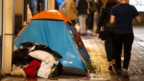 Getty Images Homelessness in Cardiff