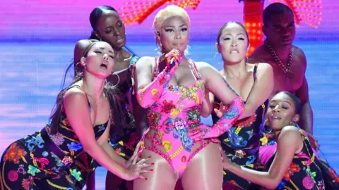 Getty Images Nicki Minaj performs at Bilbao Exhibition Centre, Spain, on November 4, 2018