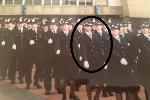 Shabnam Chaudhri Shabnam Chaudhri on parade as a young officer