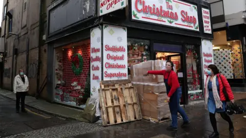 Reuters Christmas shop in Sheffield