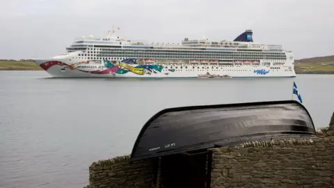 Lerwick Port Authority Cruise ship at Lerwick