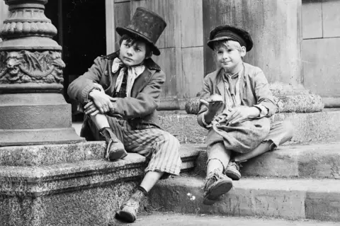 Getty Images Jack Wild and Mark Lester in Oliver!
