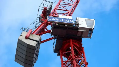 Getty Images A crane bearing the Carillion logo