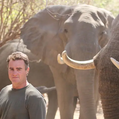 Nick Murray Nick Murray with elephants