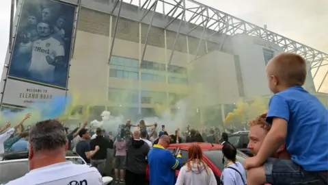 AFP/Getty Images Fans at the ground