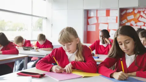 Getty Images A stock image of school children