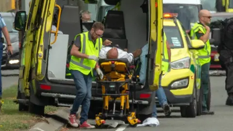 EPA Ambulance carrying one of the injured