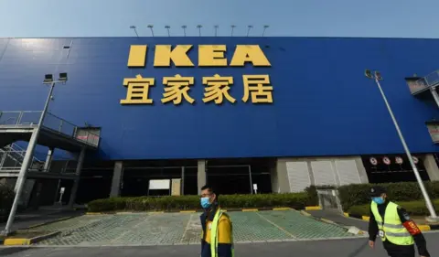 Getty Images IKEA shopfront in Hangzhou, China