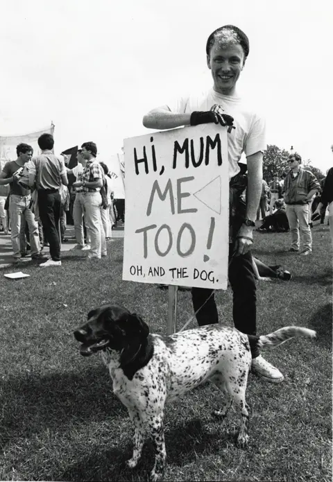 Pam Isherwood, Format Photographers Agency Archive People attend the Pride march in 1985