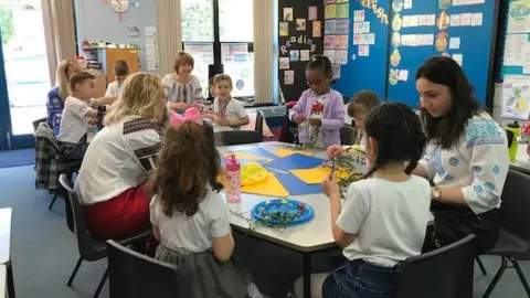 BBC Art class taking place