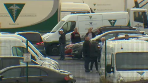 HES staff at Shotts base