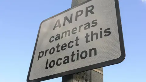 Getty Images Stock image of a sign warning of ANPR use