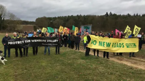 BBC protestors