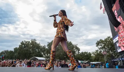 AFP US singer-songwriter Kacey Musgraves performs onstage during the Austin City Limits (ACL) Music Festival at Zilker Park on October 13, 2019 in Austin, Texas