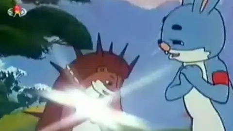 Korea Central TV Scene from The Hedgehog Defeats the Tiger