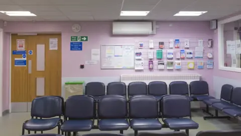 Getty Images Empty hospital waiting room