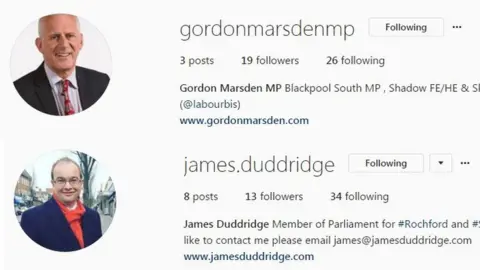 Gordon Marsden/James Duddridge/Instagram Gordon Marsden and James Duddridge