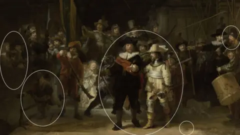 Rijksmuseum Differences in the new Rembrandt The Night Watch