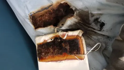 Staffordshire Fire and Rescue Service Burnt tablet