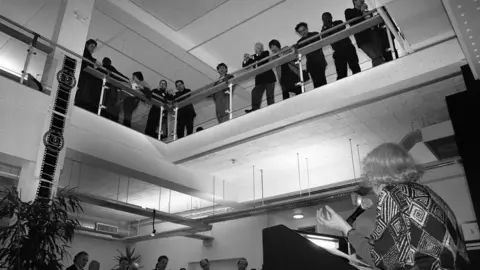 DocFest People watch a talk at the Sheffield Media and Exhibition Centre