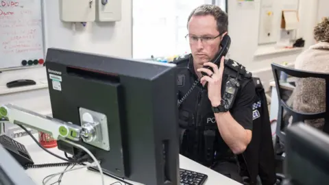 Francis Hawkins, SWNS Sergeant O'Loughlin on the phone