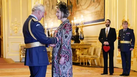 PA Media The Prince of Wales and Dame Maureen Lipman