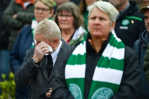 Getty Images Fans at Celtic Park