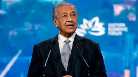 Getty Images Malaysian Prime Minister Mahathir Mohamad, Sept 2019