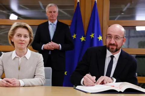 PA Media Ursula von der Leyen and Charles Michel