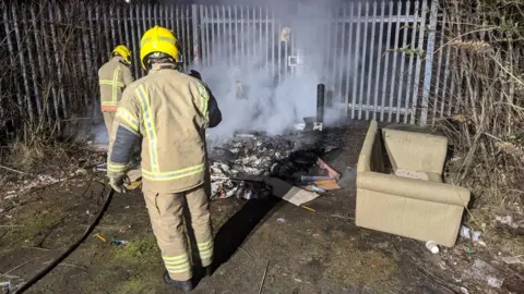 Tyne and Wear Fire and Rescue Service Secondary fire