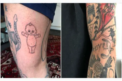 Chris Woodhead Baby on leg