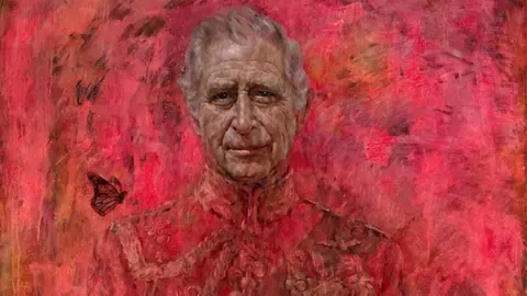 The first official portrait of King Charles III as Monarch was painted by Jonathan Yeo, who says he wanted to "minimise the visual distractions and allow people to connect with the human being underneath"