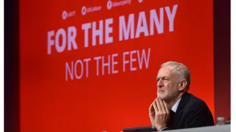 BBC Labour leader Jeremy Corbyn at the Labour Party Conference at the Brighton Centre