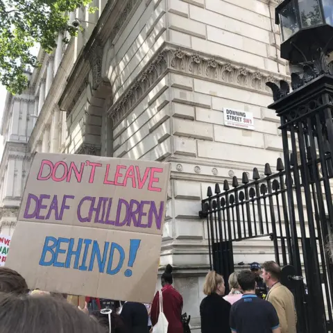 SEND National Crisis Campaigners deliver petition to Downing St