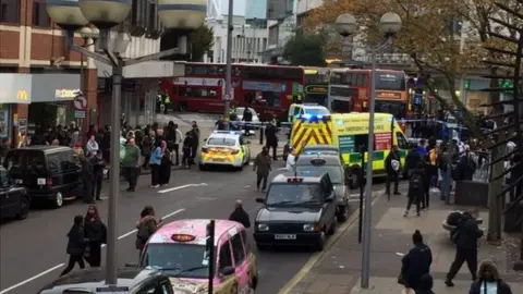 @TUTACAREUK/ TWITTER Emergency services at the scene