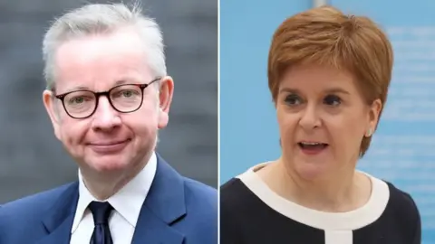 BBC nicola sturgeon and michael gove