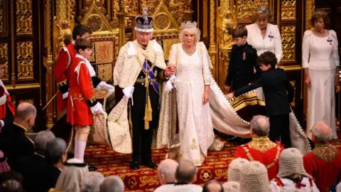 Leon Neal/PA Wire King Charles III ahead of the King's Speech