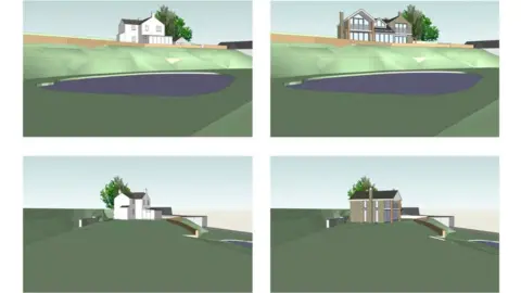 Gwynedd Council  Planning images for a house on Mynydd Nefyn