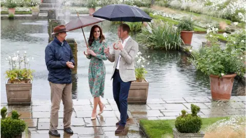 Getty Images Duke and Duchess in the garden