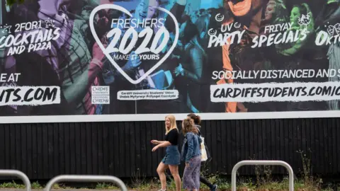 Getty Images Cardiff University students