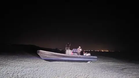 National Crime Agency Boat in Belgium on 30 October