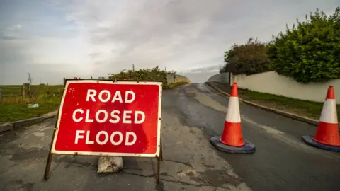 Getty Images Road closed flood - generic image