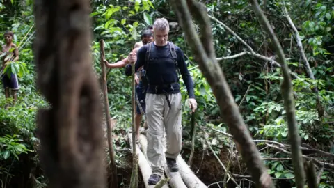 Getty Images Dom Phillips visiting Roraima State, Brazil in 2019