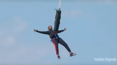 Will Smith/YouTube Will Smith doing a bungee jump