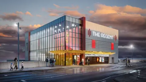 Redcar and Cleveland Borough Council An artist impression of the finished cinema